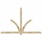 Ekena Millwork Redmond Rough Sawn Timber Gable Bracket, Douglas Fir, 96"W x 60"H x 2"D x 4"F, 15/12 Pitch GBW096X60X0204RED00RDF - alternate 1